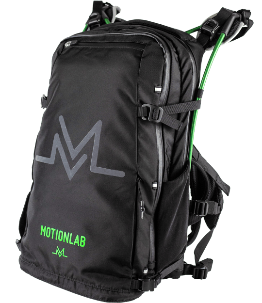 Cycling rucksack with reflective trim and waterproof zippers