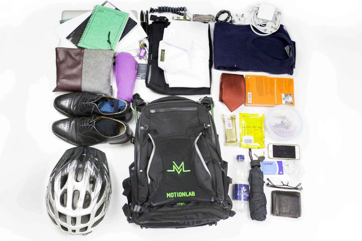 Weightless running rucksack fits laptop, shoes, and clothes